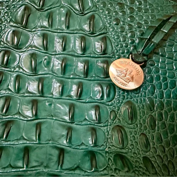 Brahmin Crocodile-Embossed Shoulder Bag - Picture 5 of 9
